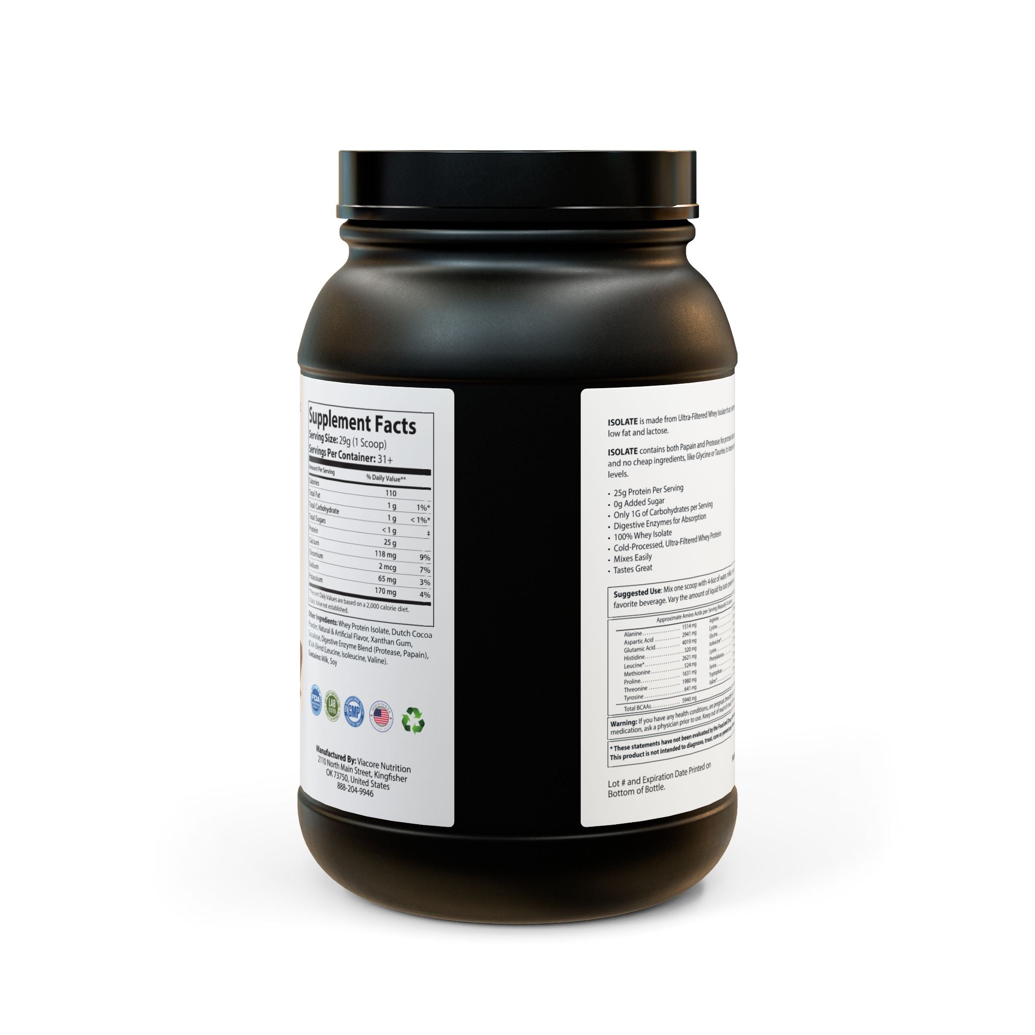 Whey Isolate Chocolate Protein | Fuel Your Pack. Lead The Hunt. | (907g, 2lb)