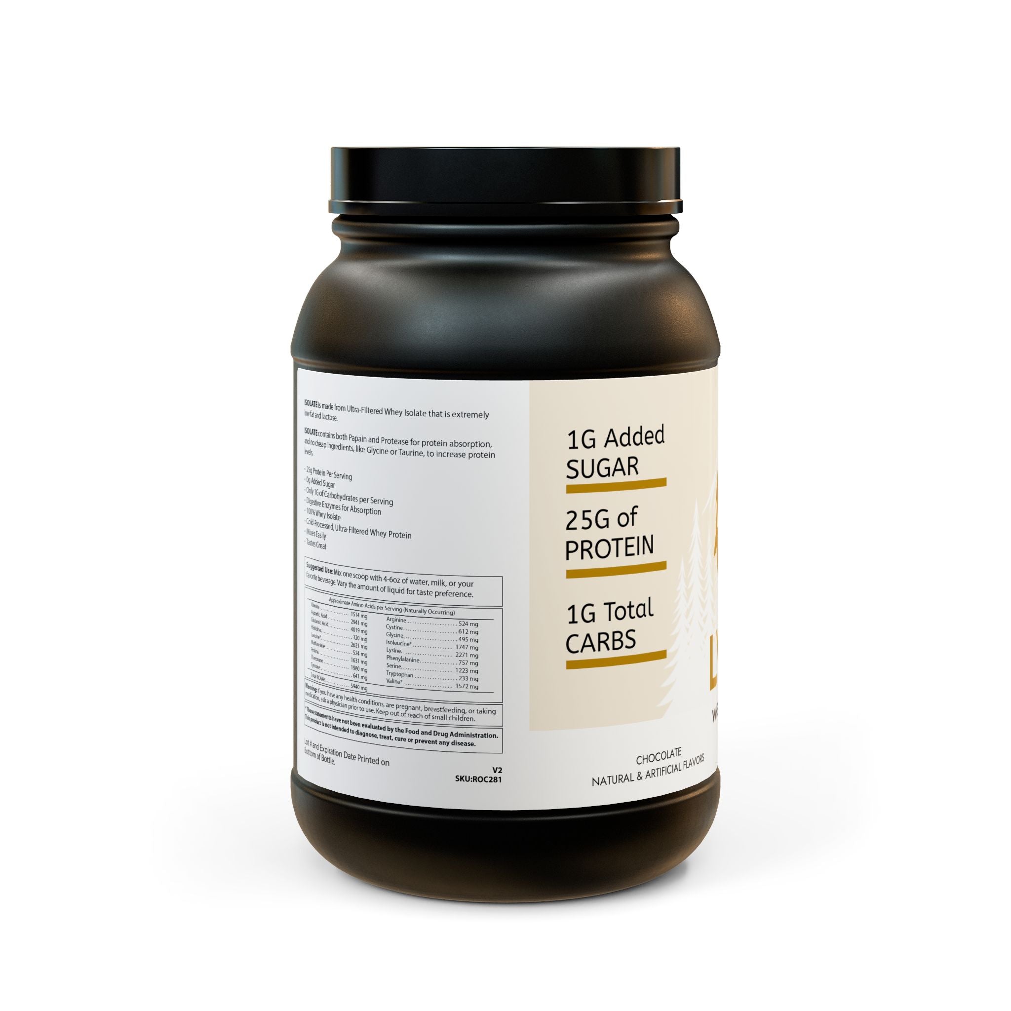 Whey Isolate Chocolate Protein | Fuel Your Pack. Lead The Hunt. | (907g, 2lb)