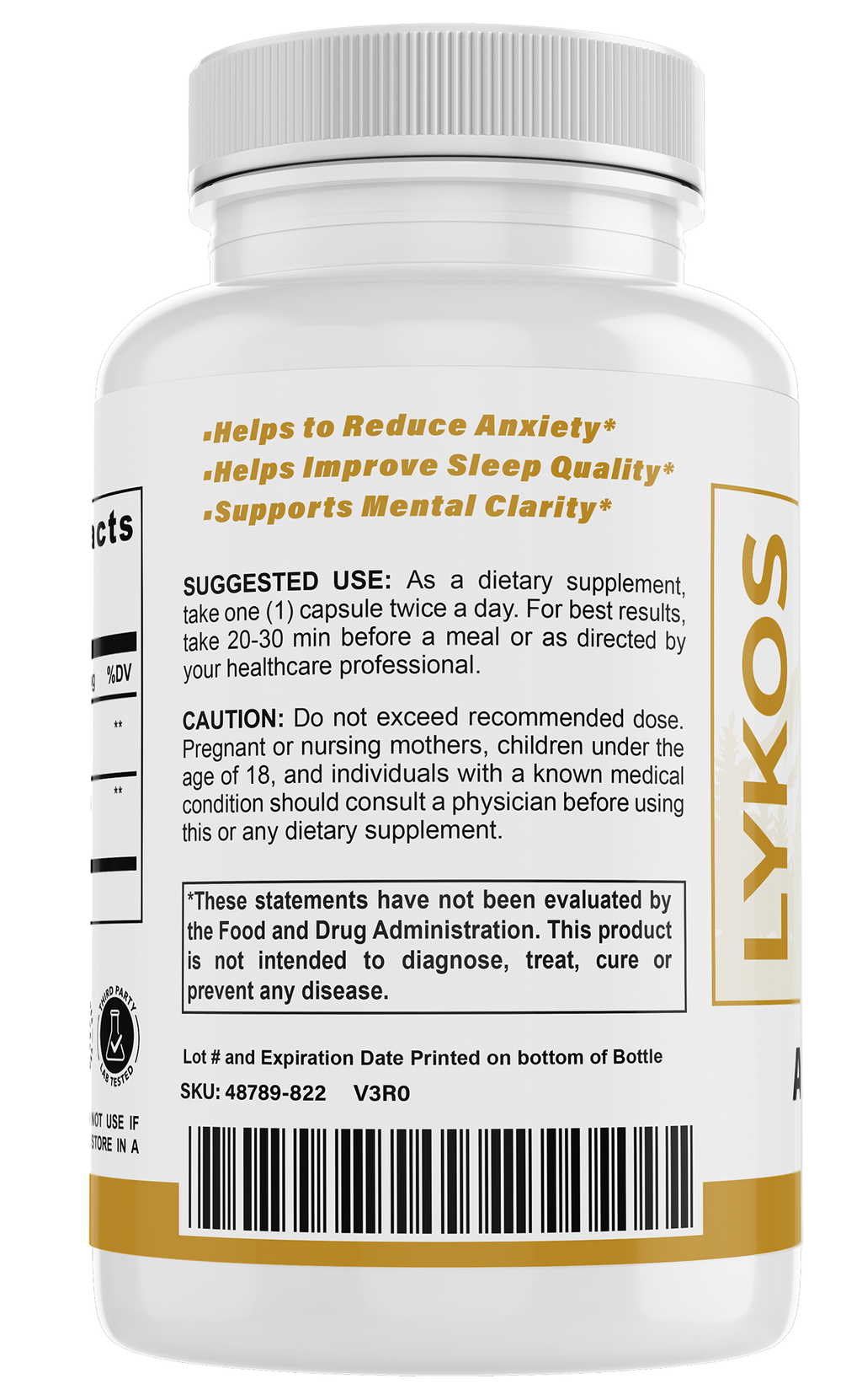 Ashwagandha, 60 capsules | Lykos Supplements