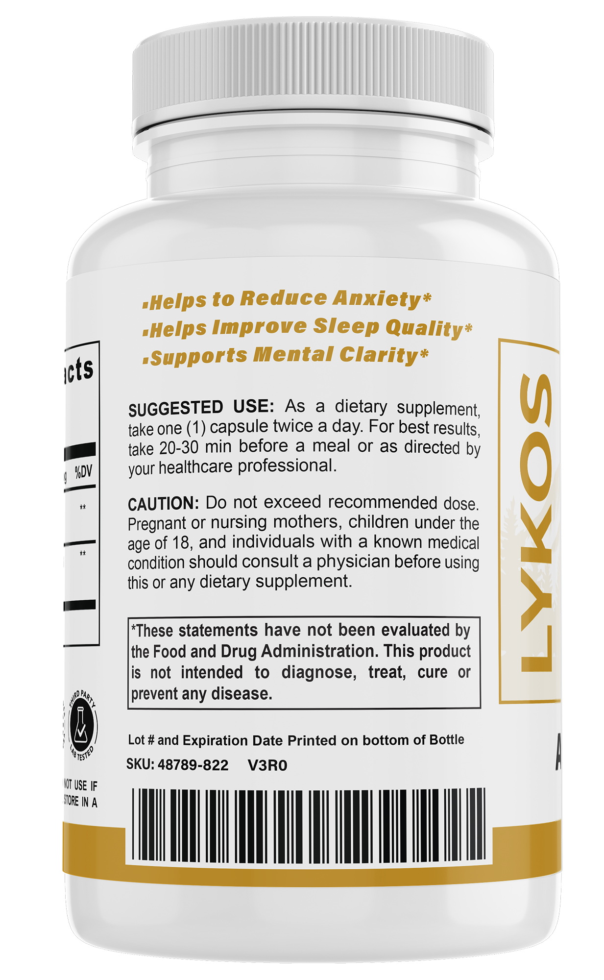 Ashwagandha, 60 capsules | Lykos Supplements