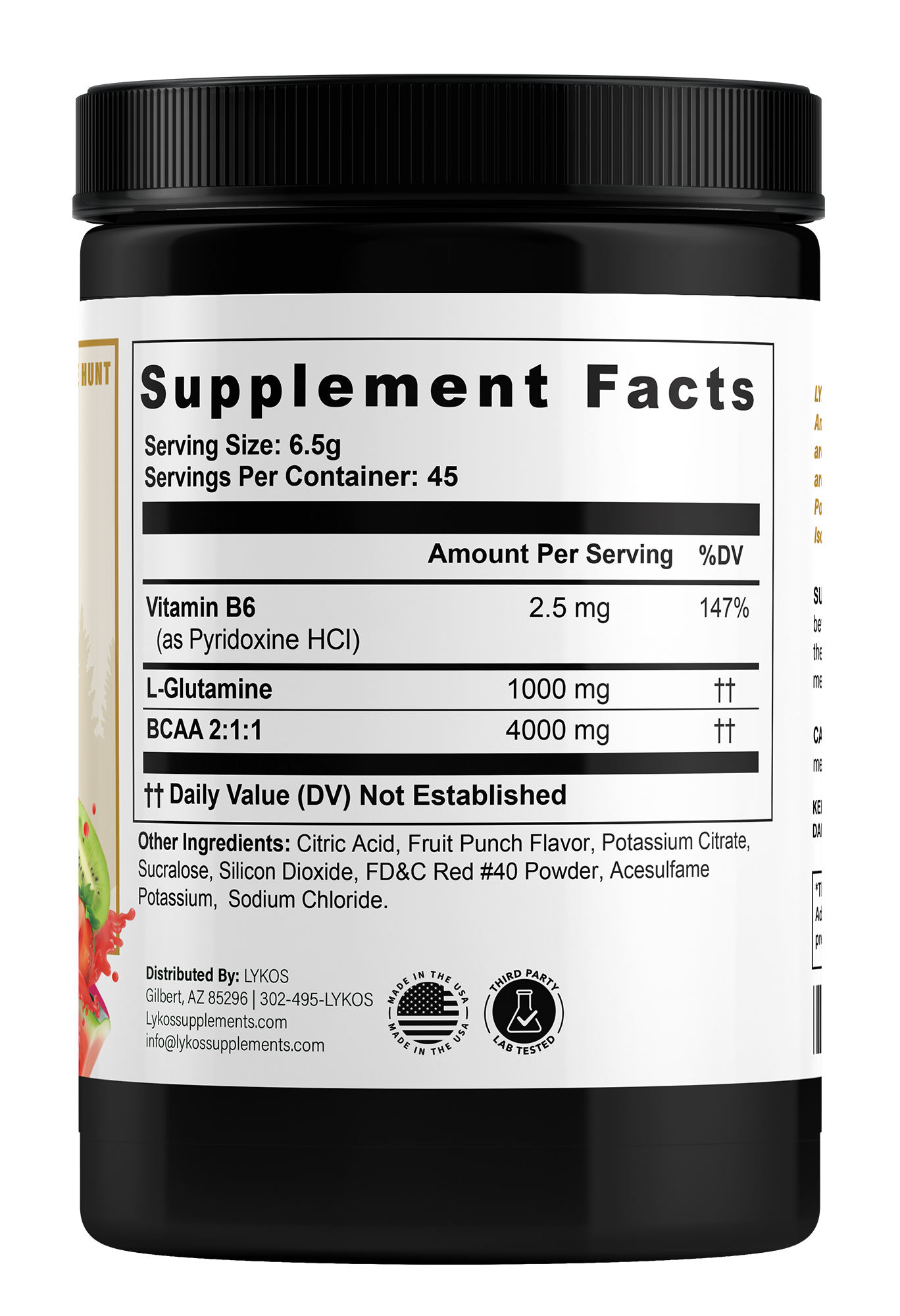 Pro BCAA Powder |Fruit Punch| Essential Amino Acids Powder