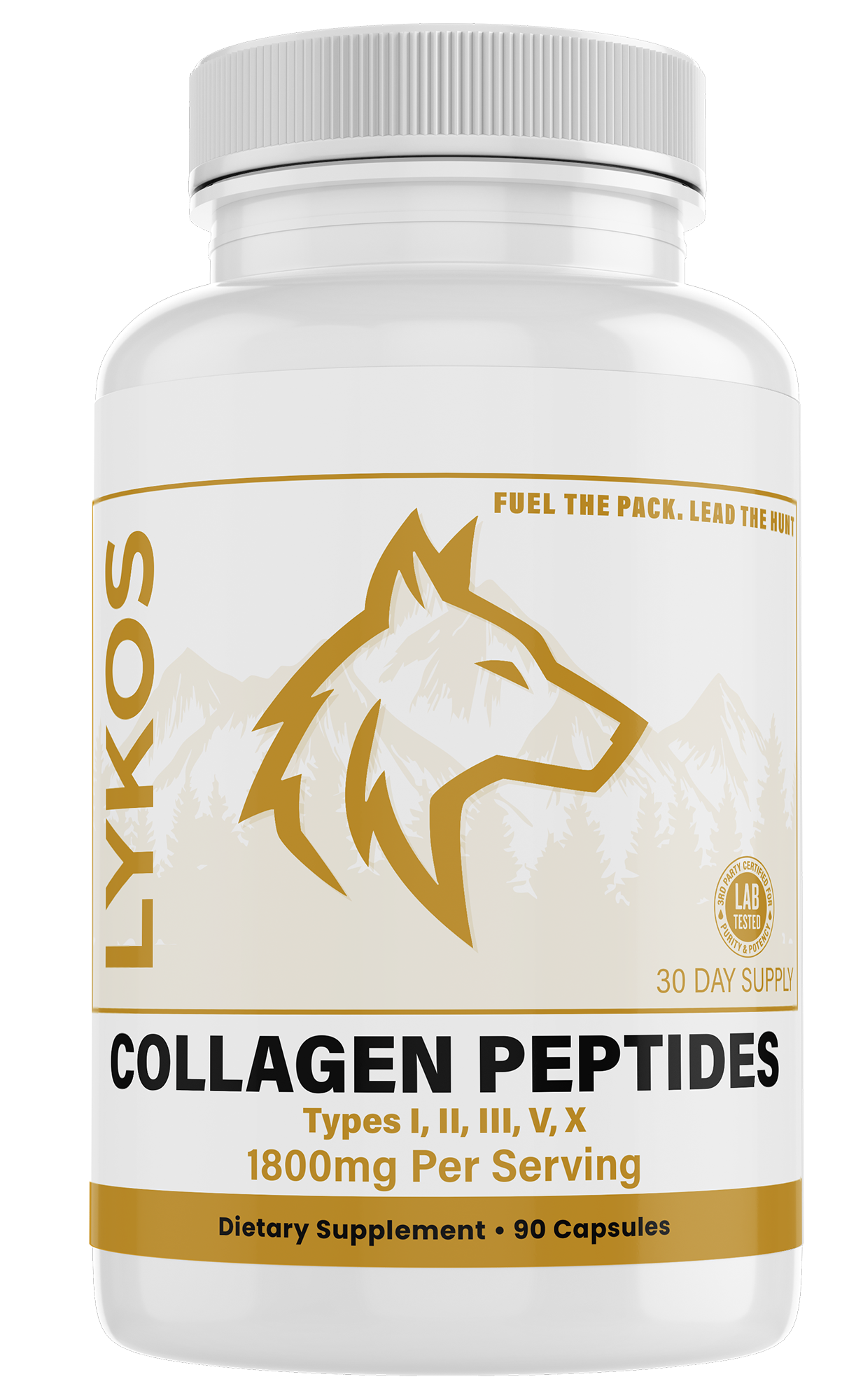 Collagen Peptides Capsules | (Type I, II, III, V, X)