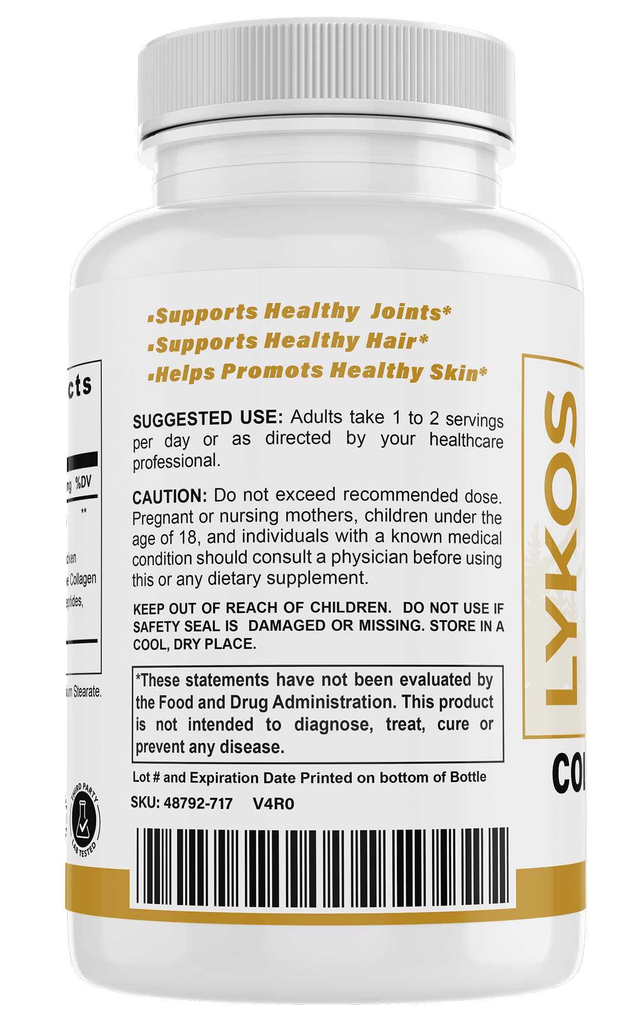 Collagen Peptides Capsules | (Type I, II, III, V, X)