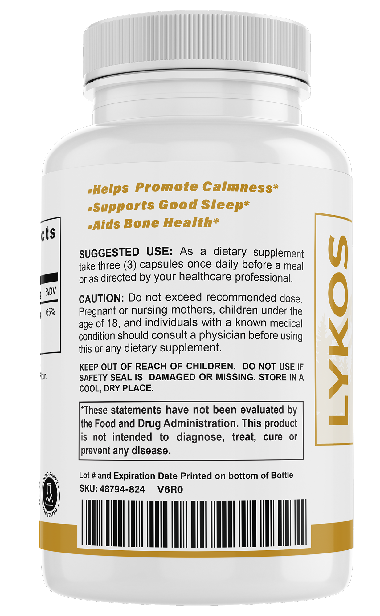 Magnesium Glycinate | Made in the USA | 90 Capsules