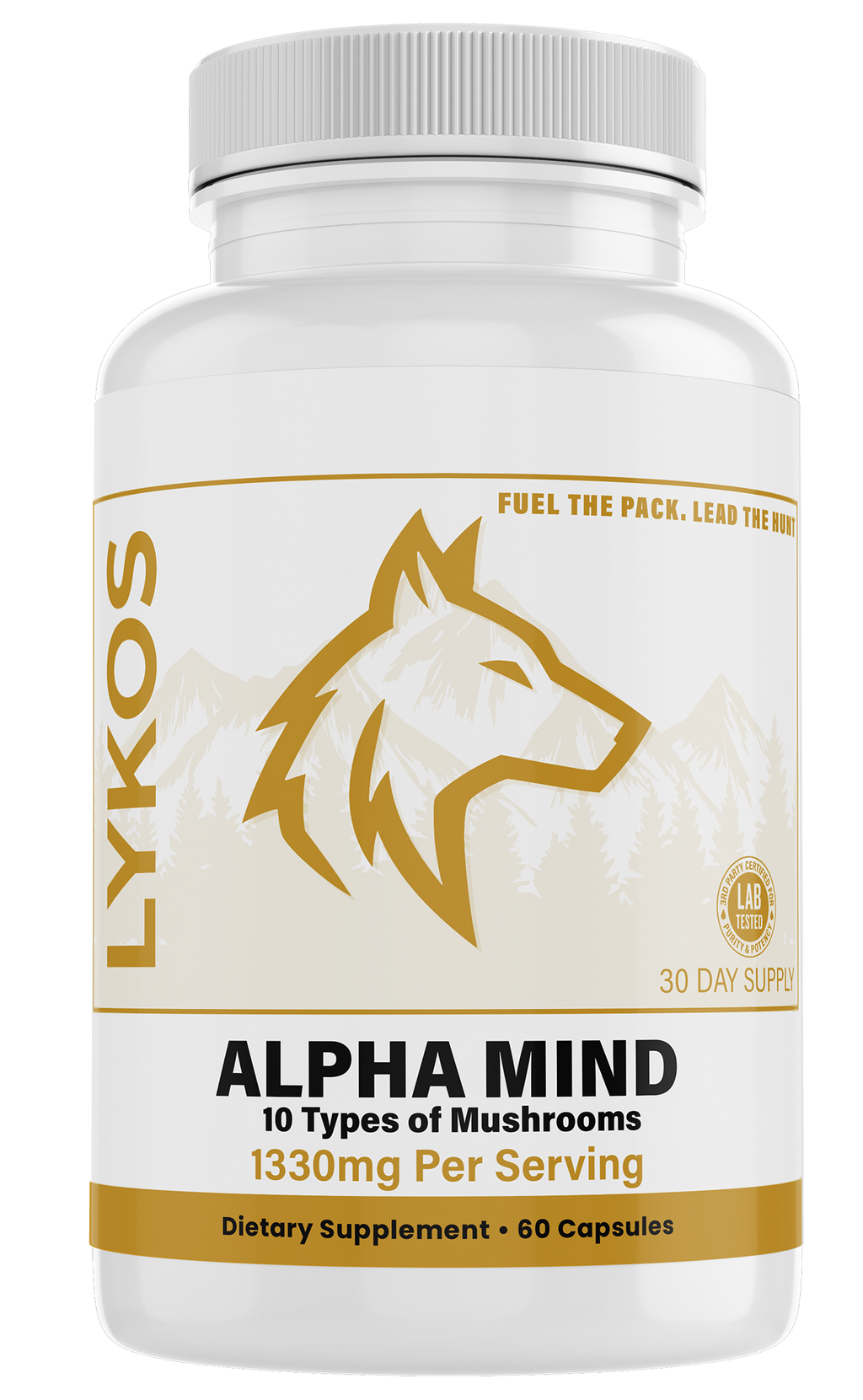 Alpha Mind | Mushroom Complex 10x | Lions Mane, Cordyceps, Chaga for Immunity, Energy, Mood, Focus - Natural Health Booster