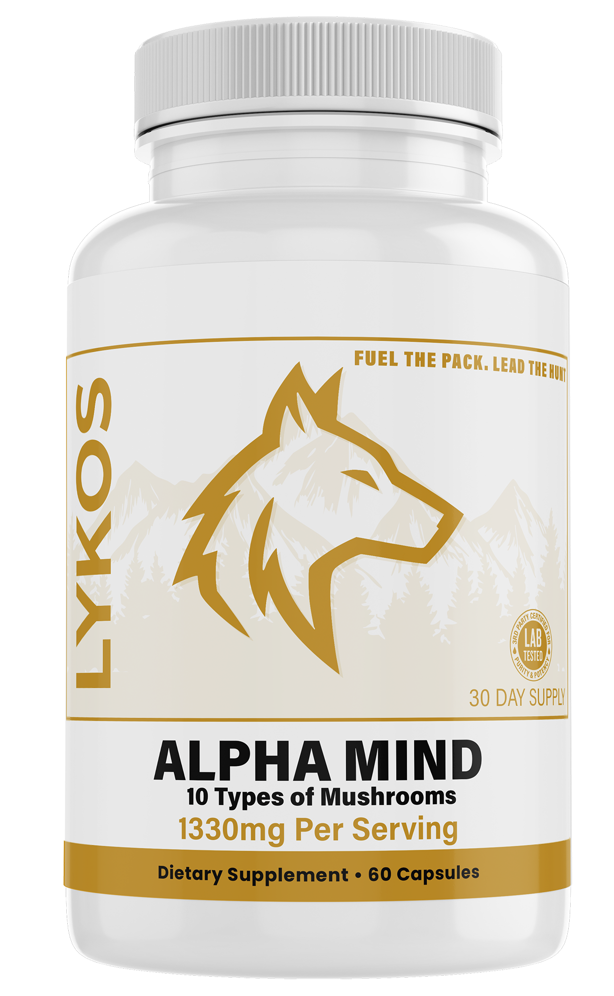 Alpha Mind | Mushroom Complex 10x | Lions Mane, Cordyceps, Chaga for Immunity, Energy, Mood, Focus - Natural Health Booster