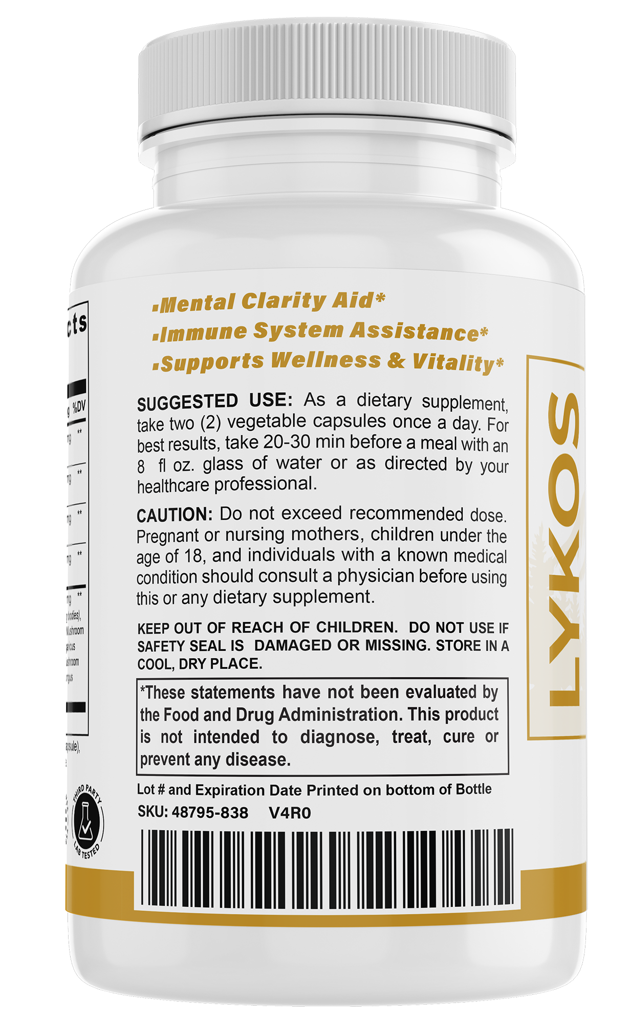 Alpha Mind | Mushroom Complex 10x | Lions Mane, Cordyceps, Chaga for Immunity, Energy, Mood, Focus - Natural Health Booster