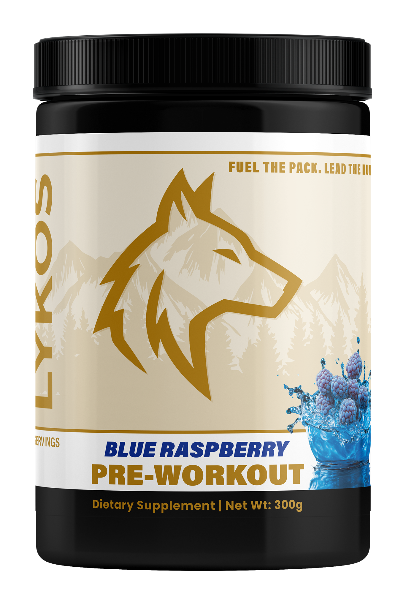 Lykos Pre-Workout Powder|Blue Raz, Vitamin B12, 150mg Caffeine, 30 Servings | Size 10.58oz