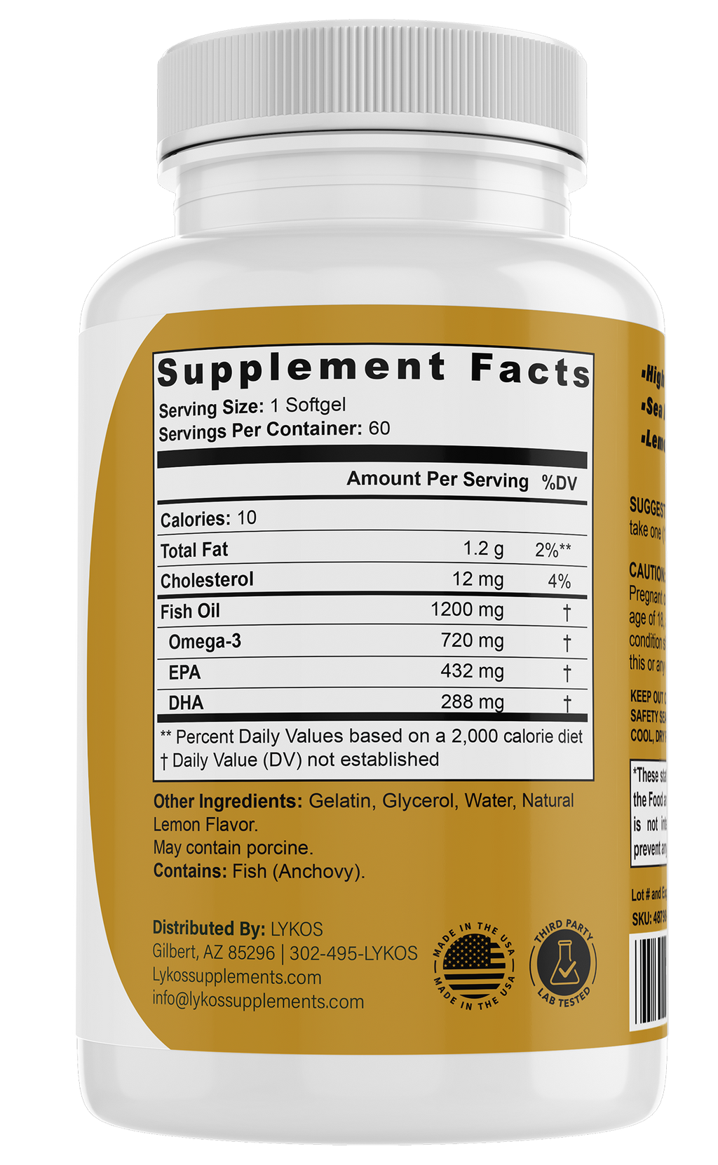 Premium Omega 3 Fish Oil