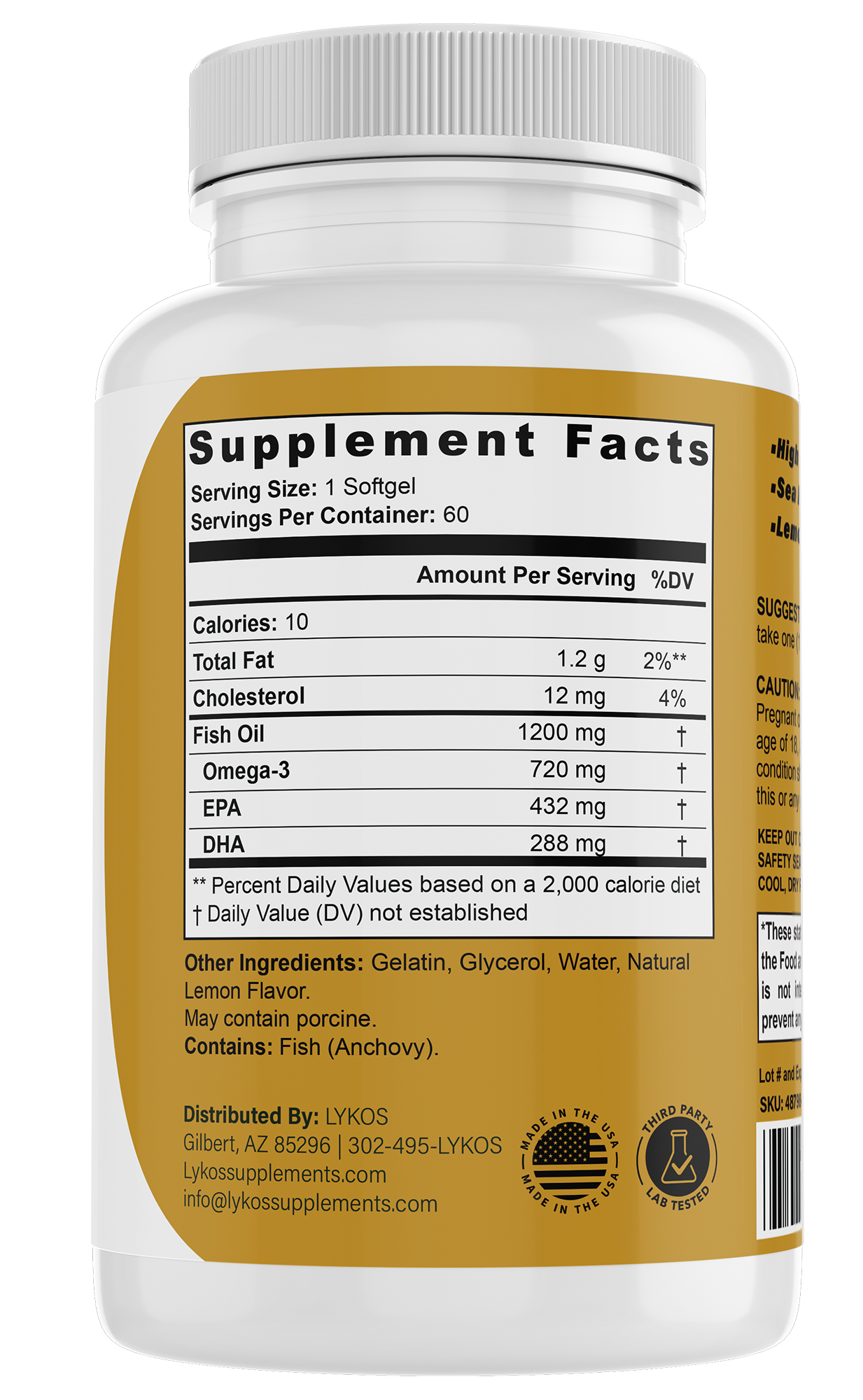 Premium Omega 3 Fish Oil